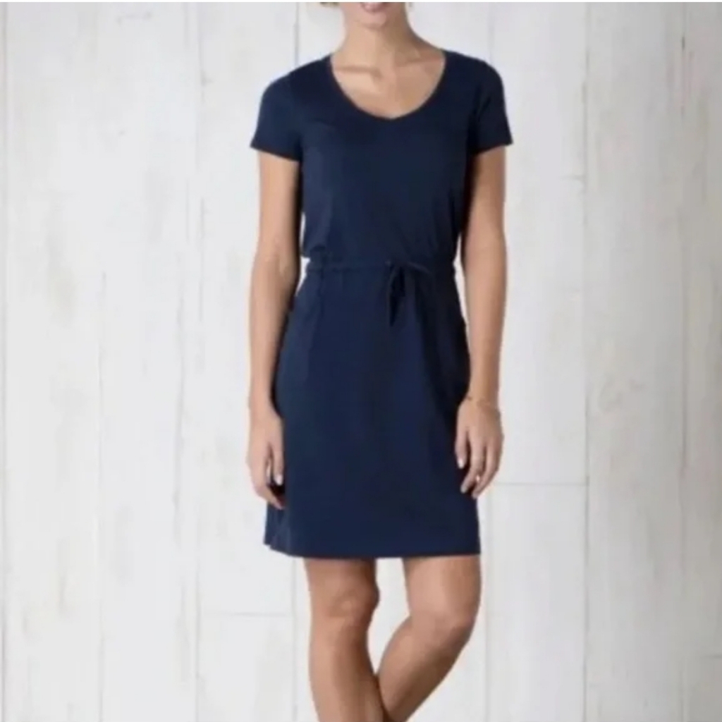Toad&Co Deep Navy Tica Organic Cotton-Blend Dress